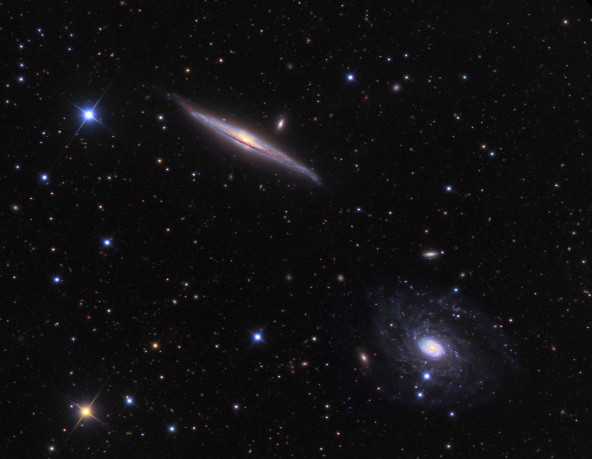 NGC5963 NGC5965 by Ken Crawford